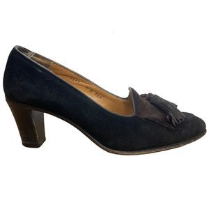 Vintage Gravati Richards Greenwich Heeled Leather Loafers - Size 7